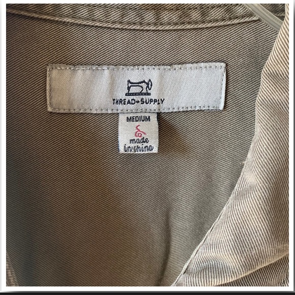 Better Days Shirt DressThread & Supply EUC M - Picture 8 of 16